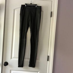 Faux leather pants